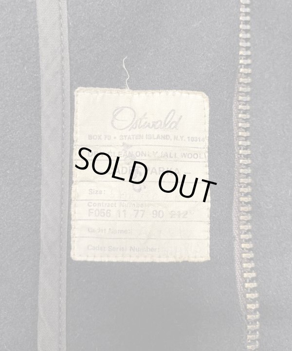 画像2: 80'S アメリカ軍 USAFA 82 "OSTWALD" ウール カデットコート ブラック USA製 (VINTAGE)