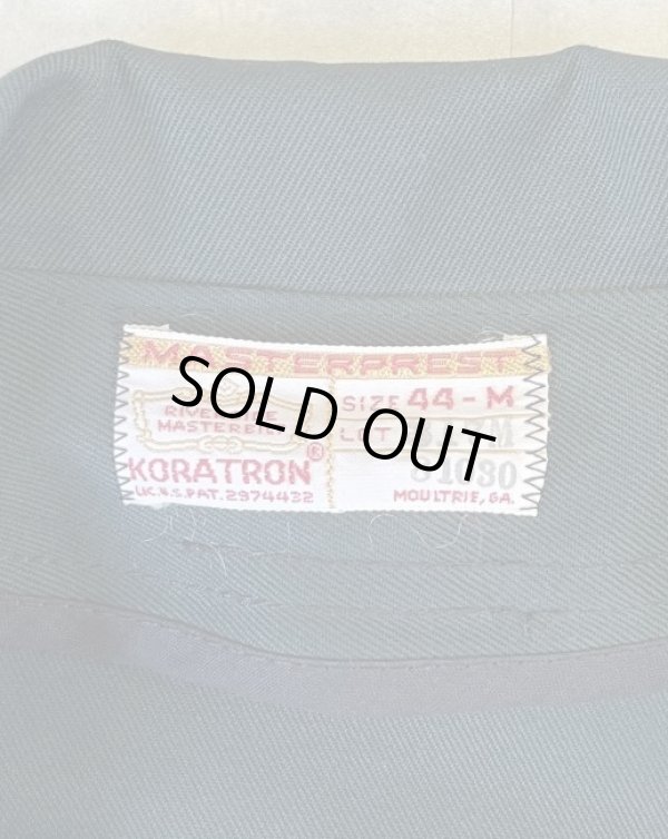 画像2: 70'S RIVERSIDE MASTERBILT レーヨン ドリズラージャケット ダークグリーン TALONジップ (DEADSTOCK)