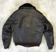 画像5: 70'S GOLDEN BEAR 黒タグ 裏地ムートン G-1 レザー フライトジャケット TALONジップ (VINTAGE)
