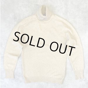 画像: 70'S PURITAN カシミア100% タートルネック セーター ベージュ スコットランド製 (VINTAGE) 