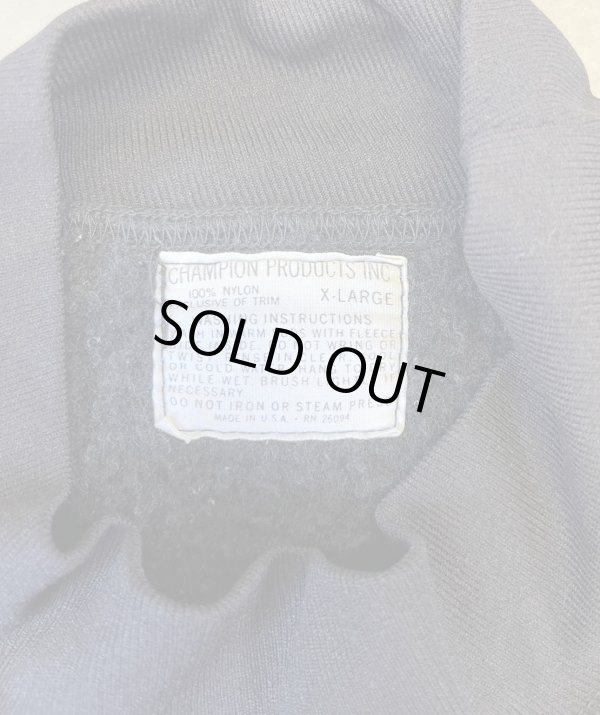 画像2: 60'S CHAMPION プロダクツタグ モックネック スウェットシャツ ブラック USA製 (VINTAGE)