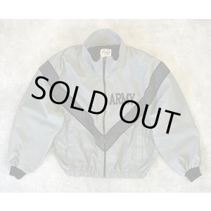 画像: アメリカ軍 US ARMY IPFU ナイロン トレーニングジャケット グレー/ブラック (VINTAGE)