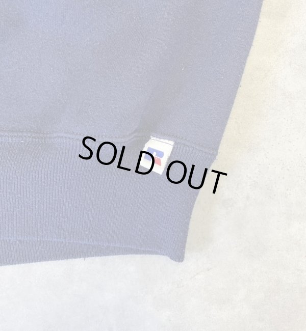 画像3: 90'S RUSSELL ATHLETIC 前Vガゼット付き クルーネック スウェットシャツ ネイビー USA製 (VINTAGE)