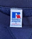 画像2: 90'S RUSSELL ATHLETIC 前Vガゼット付き クルーネック スウェットシャツ ネイビー USA製 (VINTAGE)