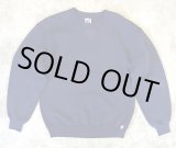 画像: 90'S RUSSELL ATHLETIC 前Vガゼット付き クルーネック スウェットシャツ ネイビー USA製 (VINTAGE)