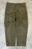 画像1: 50'S フランス軍 M47 後期型 ヘリンボーンツイル フィールドパンツ カーキ 23 (VINTAGE)