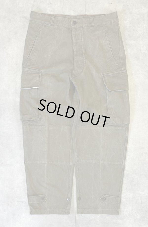 画像1: 50'S フランス軍 M47 後期型 ヘリンボーンツイル フィールドパンツ カーキ 23 (VINTAGE)