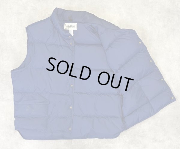 画像3: 80'S LL Bean グースダウン ダウンベスト ネイビー USA製 (VINTAGE)