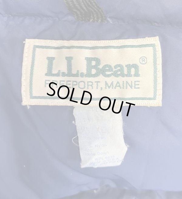 画像2: 80'S LL Bean グースダウン ダウンベスト ネイビー USA製 (VINTAGE)
