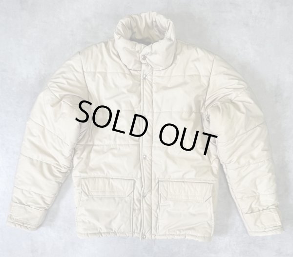 画像1: 80'S THE NORTH FACE 茶タグ 中綿入りジャケット ベージュ USA製 (VINTAGE)