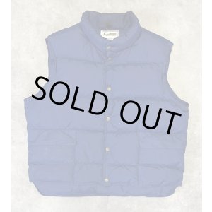 画像: 80'S LL Bean グースダウン ダウンベスト ネイビー USA製 (VINTAGE)