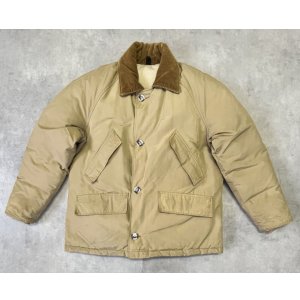 画像: 70'S LL Bean "TMタグ" 襟コーデュロイ グースダウンジャケット タン USA製 (VINTAGE)