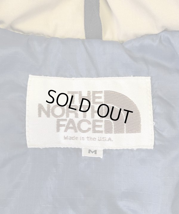 画像2: 80'S THE NORTH FACE 茶タグ 中綿入りジャケット ベージュ USA製 (VINTAGE)