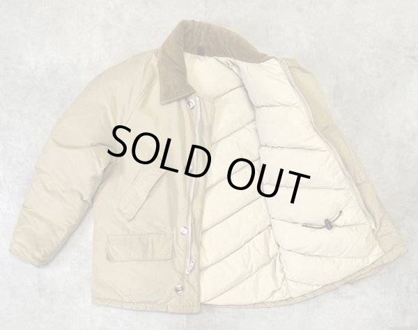 画像3: 70'S LL Bean "TMタグ" 襟コーデュロイ グースダウンジャケット タン USA製 (VINTAGE)