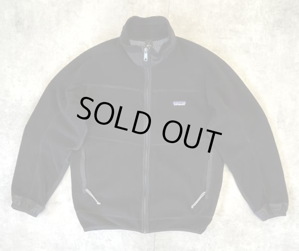 画像1: 90'S PATAGONIA 裏地P.E.F パーシャルエクリプス フリースジャケット ブラック USA製 (VINTAGE)