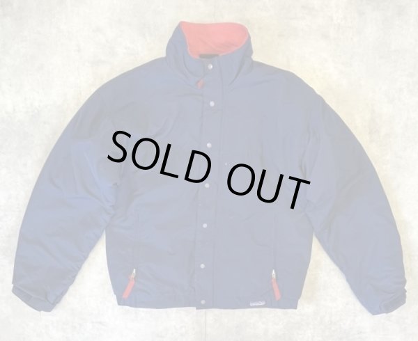 画像1: 80'S PATAGONIA "SYNCHLLA CIRQUE JACKET" 旧タグ 裏地シンチラ ナイロンジャケット ネイビー USA製 (VINTAGE)