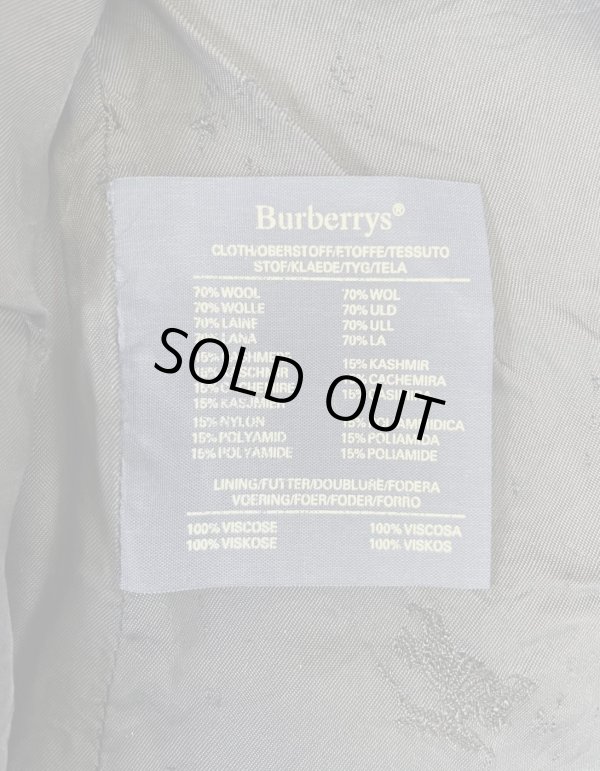 画像3: 90'S BURBERRYS ウール/カシミア バルマカーンコート ネイビー イングランド製 (VINTAGE)