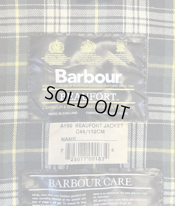 画像2: 90'S BARBOUR 3クレスト "BEAUFORT" 旧タグ オイルドジャケット オリーブ イングランド製 (VINTAGE)