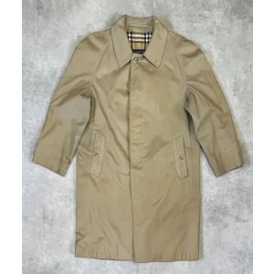 画像: 80'S BURBERRYS 裏地チェック バルマカーンコート ベージュ イングランド製 (VINTAGE)