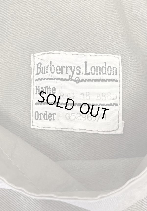 画像3: 80'S BURBERRYS コットン/ウール 裏地チェック バルマカーンコート カーキ/ネイビー イングランド製 (VINTAGE)