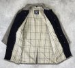 画像5: 80'S BURBERRYS コットン/ウール 裏地チェック バルマカーンコート カーキ/ネイビー イングランド製 (VINTAGE)