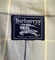 画像2: 80'S BURBERRYS コットン/ウール 裏地チェック バルマカーンコート カーキ/ネイビー イングランド製 (VINTAGE)