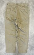 画像4: 60'S アメリカ軍 US ARMY コットン100% チノパンツ PRENTICE製ブラスジップ (VINTAGE)