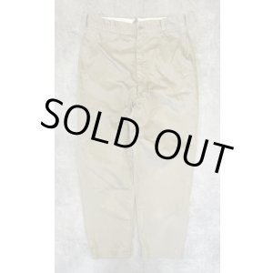 画像: 60'S アメリカ軍 US ARMY コットン100% チノパンツ PRENTICE製ブラスジップ (VINTAGE)