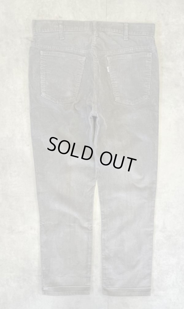 画像4: 80'S LEVIS 519 コーデュロイ グレー 42TALONジップ USA製 W36L30 (VINTAGE)