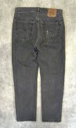 画像3: 90'S LEVIS 501 デニム 先染めブラック W33L30 USA製 (VINTAGE)