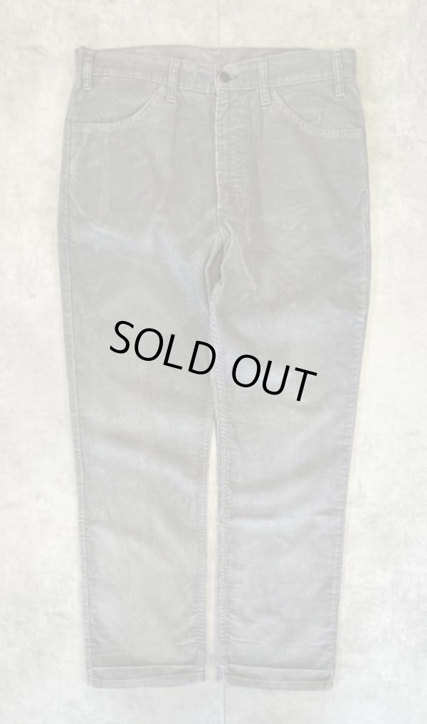 画像1: 80'S LEVIS 519 コーデュロイ グレー 42TALONジップ USA製 W36L30 (VINTAGE)