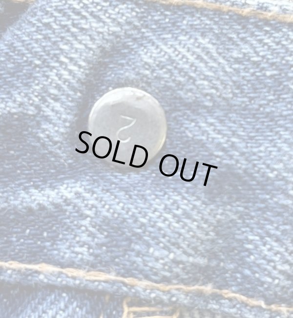 画像2: 70'S LEVIS 517 "66前期" ボタン裏2 デニム インディゴ 42TALONジップ W38L34 USA製 (VINTAGE)