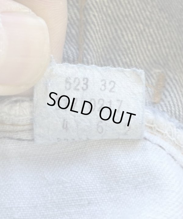 画像3: 70'S LEVIS 517 "66前期" ボタン裏2 デニム インディゴ 42TALONジップ W38L34 USA製 (VINTAGE)