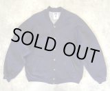 画像: 90'S RUSSELL ATHLETIC "PRO COTTON" 裏地ナイロン スナップボタン スウェットジャケット ネイビー USA製 (VINTAGE)