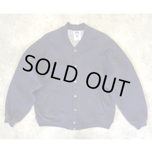 画像: 90'S RUSSELL ATHLETIC "PRO COTTON" 裏地ナイロン スナップボタン スウェットジャケット ネイビー USA製 (VINTAGE)