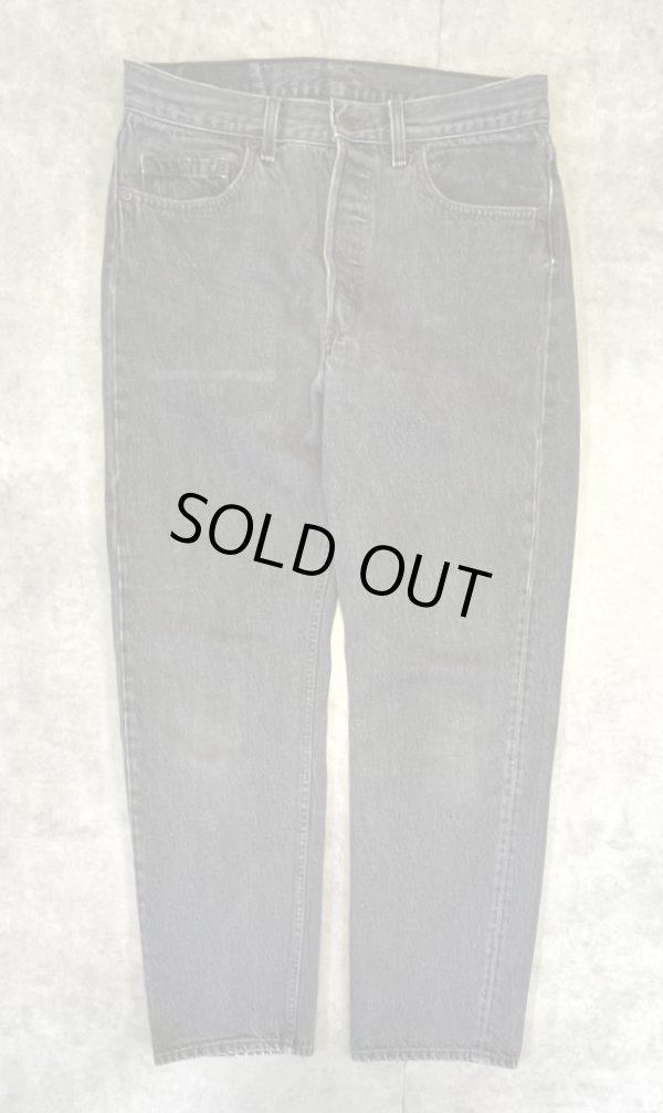 画像1: 90'S LEVIS 501 デニム 先染めブラック W33L30 USA製 (VINTAGE)