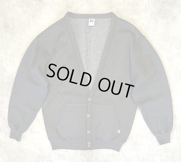 画像1: 90'S RUSSELL ATHLETIC スウェット カーディガン チャコール USA製 (VINTAGE)