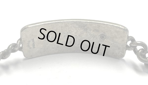 画像3: 40'S アメリカ軍 US ARMY AIR FORCE パイロットウイング スターリングシルバー ミリタリー IDプレート チェーンブレスレット シルバー (VINTAGE)