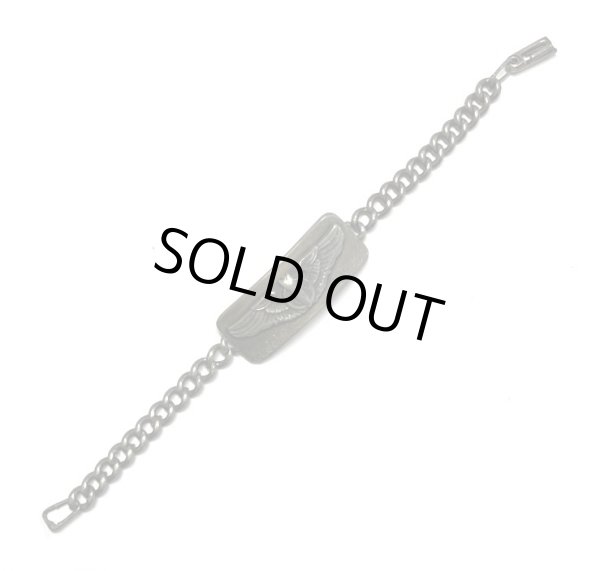 画像4: 40'S アメリカ軍 US ARMY AIR FORCE パイロットウイング スターリングシルバー ミリタリー IDプレート チェーンブレスレット シルバー (VINTAGE)