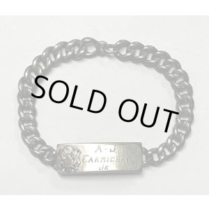 画像: 40〜50'S アメリカ軍 US ARMY スターリングシルバー ミリタリー IDプレート チェーンブレスレット シルバー (VINTAGE)