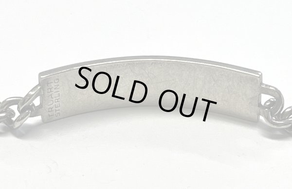 画像3: 60'S アメリカ軍 スターリングシルバー ミリタリー IDプレート チェーンブレスレット シルバー (VINTAGE)