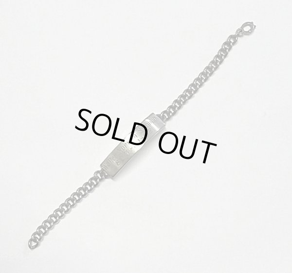 画像5: 60'S アメリカ軍 スターリングシルバー ミリタリー IDプレート チェーンブレスレット シルバー (VINTAGE)