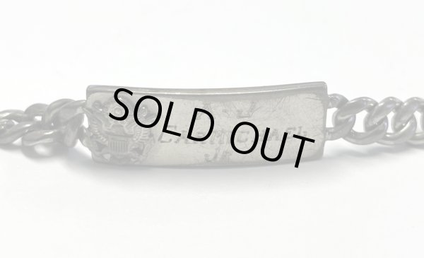 画像2: 40〜50'S アメリカ軍 US ARMY スターリングシルバー ミリタリー IDプレート チェーンブレスレット シルバー (VINTAGE)