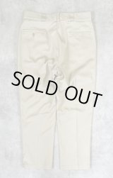 画像: 80'S DICKIES 874 チビタグ ワークパンツ ベージュ 42TALONジップ W38L30 USA製 (VINTAGE)