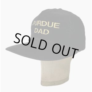 画像: PURDUE DAD コーデュロイ 6パネル ベースボールキャップ ブラック USA製 (VINTAGE)
