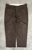 画像3: 70'S DICKIES 874 チビタグ ワークパンツ ブラウン W38L36 JEANSアルミジップ USA製 (VINTAGE)