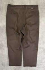 画像: 70'S DICKIES 874 チビタグ ワークパンツ ブラウン W38L36 JEANSアルミジップ USA製 (VINTAGE)