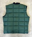 画像5: 90'S EDDIE BAUER 白タグ グースダウン スクエアキルト リバーシブル ダウンベスト ネイビー/グリーン (VINTAGE)