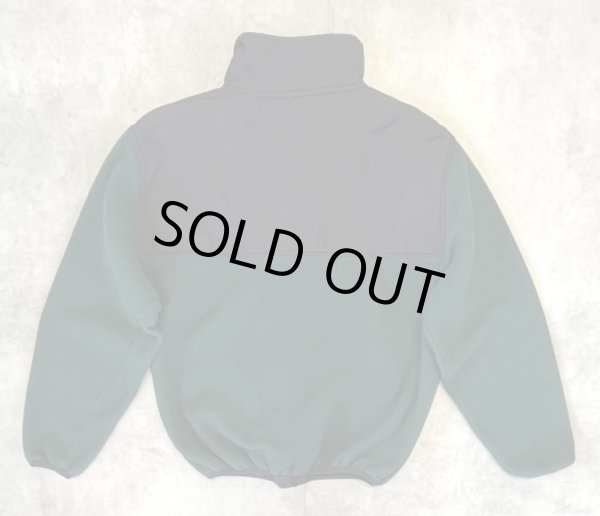 画像5: 90'S RALPH LAUREN POLO JEANS ナイロン切り替え フリースジャケット ブラック/グリーン USA製 (VINTAGE)