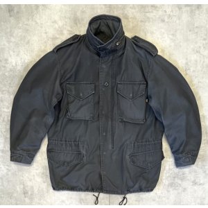 画像: 00'S ALPHA INDUSTRIES M-65 フィールドジャケット フェードブラック (VINTAGE)